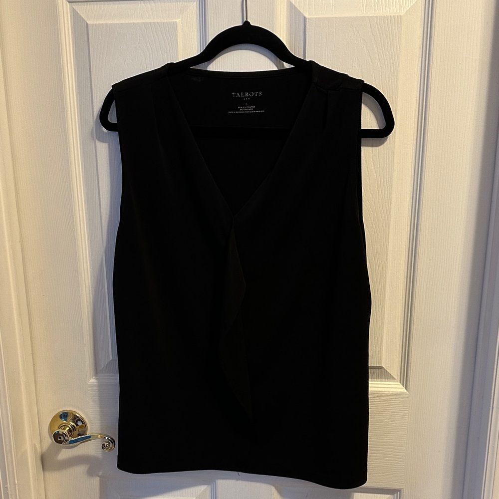 Talbots Black Sleeveless Top